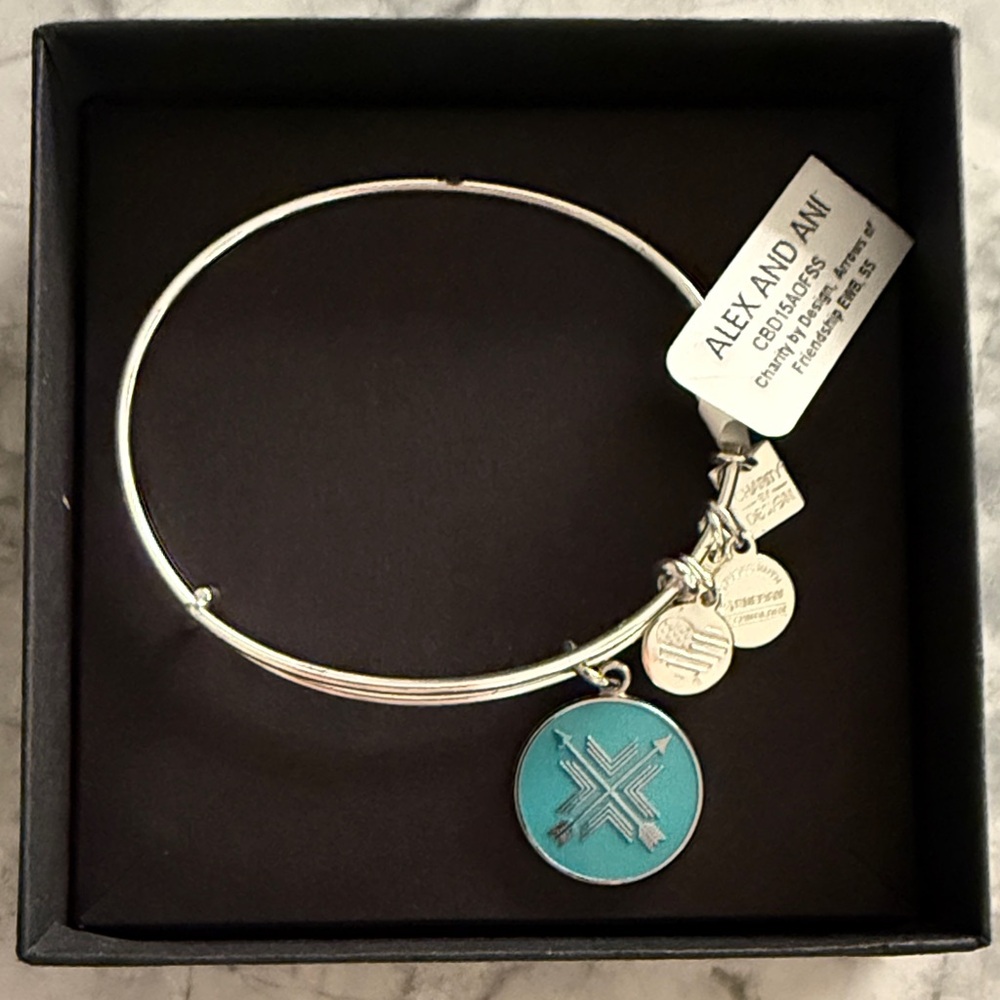 Alex and Ani Silver Arrows of Friendship Bracelet